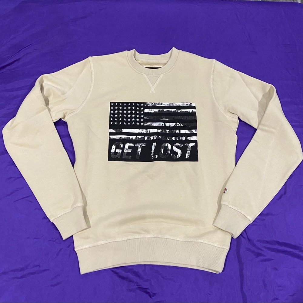 Men’s AKOO Get Lost Crew Neck Pullover Sweat Shirt